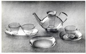 XI Triennale - Sezione della Germania - Servizio da tè in vetro - Heinrich Loffelhardt