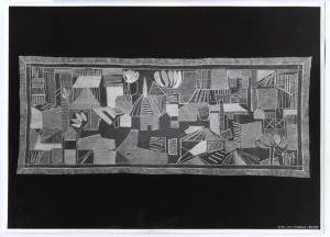 XI Triennale - Mostra delle Produzioni d'arte - Sezione dei pizzi, ricami, alabastri - Striscia ricamata su velo - Leonardo Spreafico