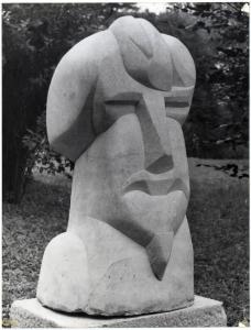 XI Triennale - Parco Sempione - Mostra internazionale di scultura nel parco Sempione - Scultura "Ritratto ieratico di Ezra Pound" - Henry Gaudier-Brzeska