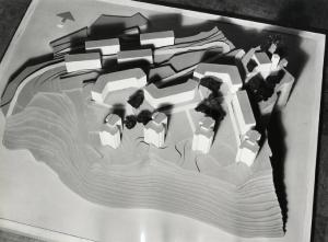 IX Triennale - Urbanistica - Modello in scala del progetto urbanistico di un quartiere residenziale a Genova
