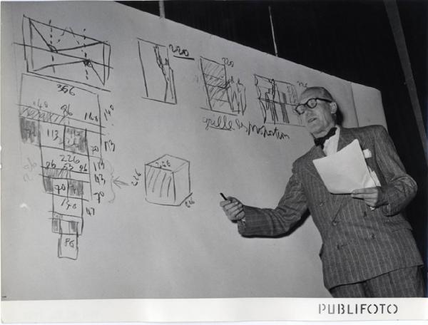 IX Triennale - Convegno De Divina Proportione - Partecipazione di Le Corbusier