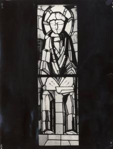 IX Triennale - Mostra dei concorsi del Duomo e Mostra d'arte sacra - Salone d'onore - Antello della vetrata eseguita da Cristoforo de Amicis