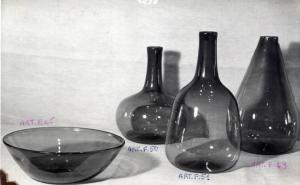 IX Triennale - Padiglione del Vetro - Ciotola e vasi in vetro