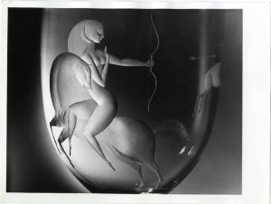 XII Triennale - Mostra internazionale del vetro e dell'acciaio - Vaso in vetro decorato