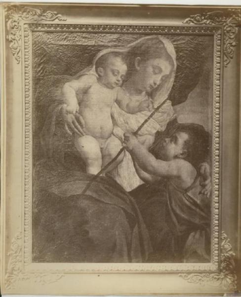 Bassano Jacopo - Madonna con Bambino e San Giovannino - Dipinto - Olio su tela - Bergamo - Collezione Gustavo Frizzoni