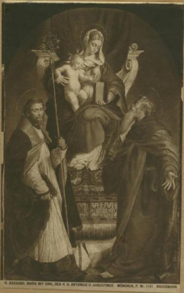 Bassano, Jacopo - Madonna in trono con Bambino e Santi - Dipinto - Monaco - Alte Pinakothek