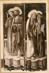 Vivarini, Antonio - San Francesco e San Marco ( tavola di sinistra); San Pietro e San Girolamo (tavola di destra) - Dipinto - Tempera su tavola - Londra - National Gallery