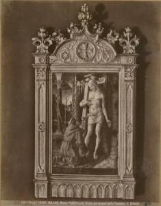 Crivelli, Carlo - San Francesco raccoglie il sangue di Cristo - Dipinto - Tempera su tavola - Milano - Museo Poldi Pezzoli