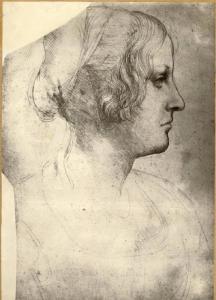 Leonardo da Vinci - Ritratto di giovane donna - Disegno - Windsor - Royal Library