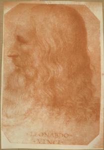 Allievo di Leonardo da Vinci - Ritratto di Leonardo da Vinci - Disegno - Windsor - Royal Library