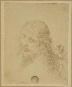 Leonardo da Vinci - Studio per Cristo portacroce - Disegno - Venezia - Galleria dell'Accademia
