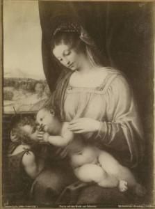 Lotto, Lorenzo - Madonna con Bambino e San Giovannino - Dipinto - Olio su tavola - Dresda - Gemaldegalerie