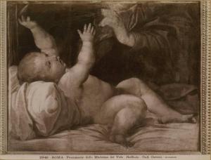 Sanzio, Raffaello (copia da) - Gesù Bambino - Frammento della Madonna del Velo - Dipinto - Roma - Galleria Corsini