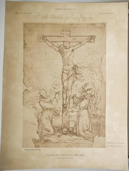 Moroni, Giovan Battista - Cristo in croce tra due santi - Disegno - Bergamo - Accademia Carrara