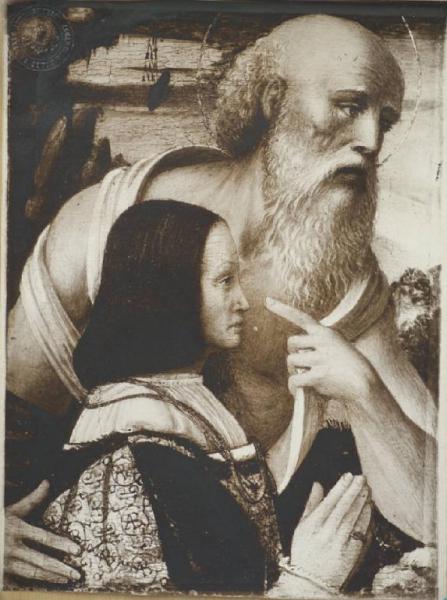 Ambrogio da Fossano detto Bergognone - San Girolamo con donatore - Dipinto su tavola