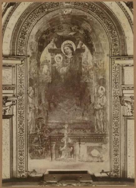Lippo di Dalmasio (attr.) - Cossa, Francesco del - Madonna del Baraccano - Affresco - Bologna - Chiesa di Santa Maria del Baraccano