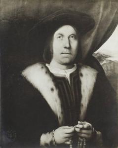 Lotto, Lorenzo - Ritratto di gentiluomo con rosario - Dipinto - Olio su tavola - Nivå - Nivagaard - Galleria Haage