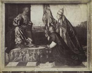 Vecellio, Tiziano - San Pietro, Alessandro VI e il vescovo Pesaro - Dipinto - Olio su tela - Anversa - Musée Royal des Beaux-Arts