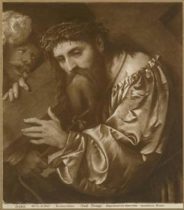 Romanino, Girolamo - Cristo portacroce trascinato da un manigoldo - Dipinto - Olio su tela - Milano - Galleria Crespi