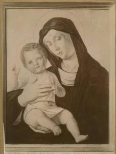 Montagna, Bartolomeo (copia da Giovanni Bellini) - Madonna con Bambino benedicente - Dipinto su tavola - Bergamo - Accademia Carrara