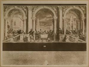 Caliari, Paolo (detto Veronese) - Cena in casa di Levi - Dipinto - Olio su tela - Venezia - Galleria dell'Accademia