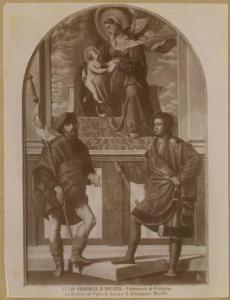 Bonvicino, Alessandro (detto Moretto) - La Vergine col Figlio, San Rocco e San Sebastiano - Dipinto - Pralboino - Fabbriceria di Pralboino