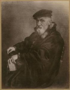 Moroni, Giovan Battista - Ritratto di vecchio seduto - Dipinto - Bergamo - Accademia Carrara
