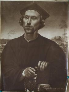 Marchesi, Girolamo (detto Girolamo da Cotignola) - Ritratto di ecclesiastico - Dipinto su tavola