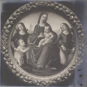 Lorenzo di Credi? - Madonna con Bambino e san Giovannino tra due angeli - Dipinto - Parigi - Collezione Charles Brunner
