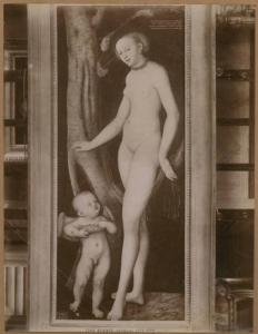 Cranach, Lucas - Venere e Amore che reca il favo di miele - Dipinto - Olio su tavola - Roma - Galleria Borghese