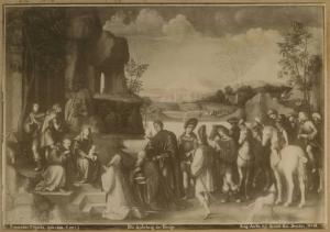 Raibolini, Francesco detto Francia - Adorazione dei Magi - Dipinto - Olio su tavola - Dresda - Staatliche Kunstsammlungen - Gemäldegalerie