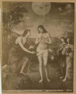 Raibolini, Francesco detto Francia - Battesimo di Cristo - Dipinto - Olio su tavola - Dresda - Staatliche Kunstsammlungen - Gemäldegalerie