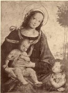 Tamaroccio, Cesare - Madonna con Bambino e san Giovannino - Dipinto - Tempera su tavola - Milano - Museo Poldi Pezzoli