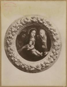 Bazzi, Giovanni Antonio detto Sodoma (bottega) - Madonna con Bambino tra san Giovanni Battista e santa Caterina da Siena - Dipinto - Olio su tavola trasportata su tela
