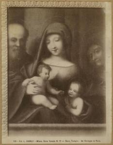 Allegri, Antonio detto Correggio - Sacra Famiglia con i santi Elisabetta e Giovannino - Dipinto - Olio su tavola - Pavia - Pinacoteca Malaspina