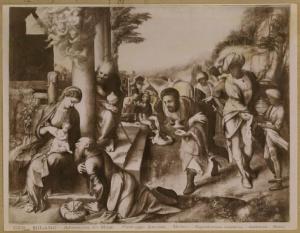 Allegri, Antonio detto Correggio - Adorazione dei Re Magi - Dipinto - Olio su tela - Milano - Pinacoteca di Brera