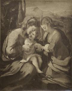 Allegri, Antonio detto Correggio - Matrimonio mistico di santa Caterina - Dipinto - Olio su tavola - Napoli - Museo di Capodimonte