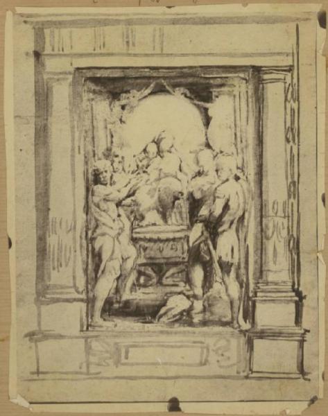 Allegri, Antonio detto Correggio - Studio per la Madonna di san Giorgio - Disegno - Dresda - Kupferstichkabinett