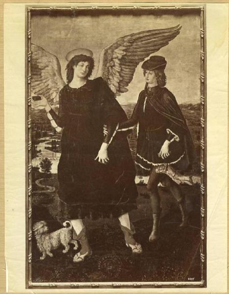 Antonio e Piero Pollaiolo - Tobia e san Raffaele Arcangelo (Tobiolo e l'angelo) - Dipinto - Torino - Galleria Sabauda