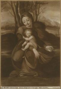 Allegri, Antonio detto Correggio (attr.) - Madonna con Bambino (Madonna Crespi) - Dipinto - Milano - Galleria Crespi