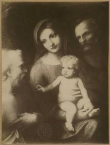 Allegri, Antonio detto Correggio - Sacra Famiglia con san Girolamo - Dipinto - Olio su tavola - Londra - Hampton Court - Royal Collection