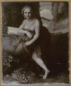 Allegri, Antonio detto Correggio (attr.) - Maddalena - Dipinto - Olio su tela - Londra