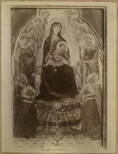 Lorenzetti, Ambrogio - Madonna con Bambino in trono tra angeli e santi (Piccola Maestà) - Dipinto su tavola - Siena - Pinacoteca Nazionale