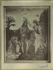 Verrocchio, Andrea e Leonardo da Vinci - Battesimo di Cristo - Dipinto - Olio su tavola - Firenze - Accademia di Belle Arti