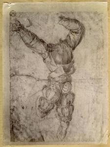 Andrea d'Agnolo detto Andrea del Sarto - Studio per gli Impiccati - Disegno - Firenze - Uffizi - Gabinetto dei Disegni e delle Stampe