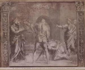 Andrea d'Agnolo detto Andrea del Sarto - Decapitazione di san Giovanni Battista - Affresco - Firenze - Chiostro dello Scalzo