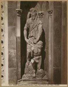 Donatello e Nanni di Bartolo detto il Rosso - Abramo e Isacco - Scultura in marmo - Firenze - Campanile di Giotto