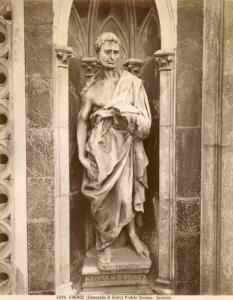 Donatello - Profeta Geremia - Scultura in marmo - Firenze - Campanile di Giotto