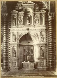 Scultori toscani fine sec. XV inizio sec. XVI - Altare Piccolomini - Scultura in marmo - Siena - Duomo