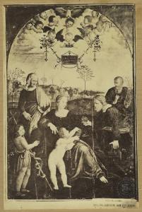 Alfani, Domenico - Sacra Famiglia con san Giovannino, sant'Anna e san Gioacchino - Dipinto su tavola - Perugia